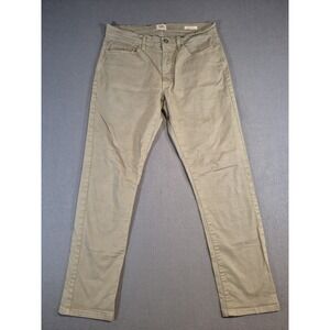 Flint and Tinder Pants Chino Green Size 32x30 Fits Like 32x29.5 Slim Fit Stretch